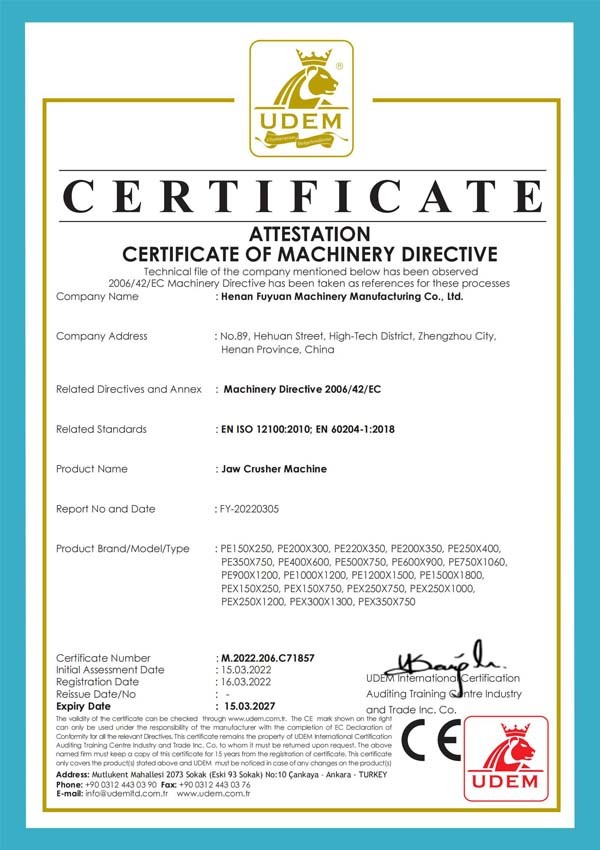 Product CE certification