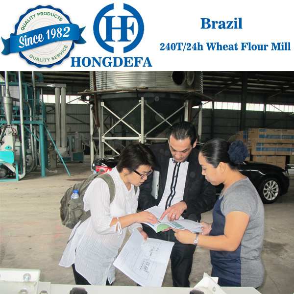 Brazil client 200T wheat mill