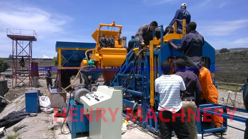 QT4-15C automatic block making machine in Kenya