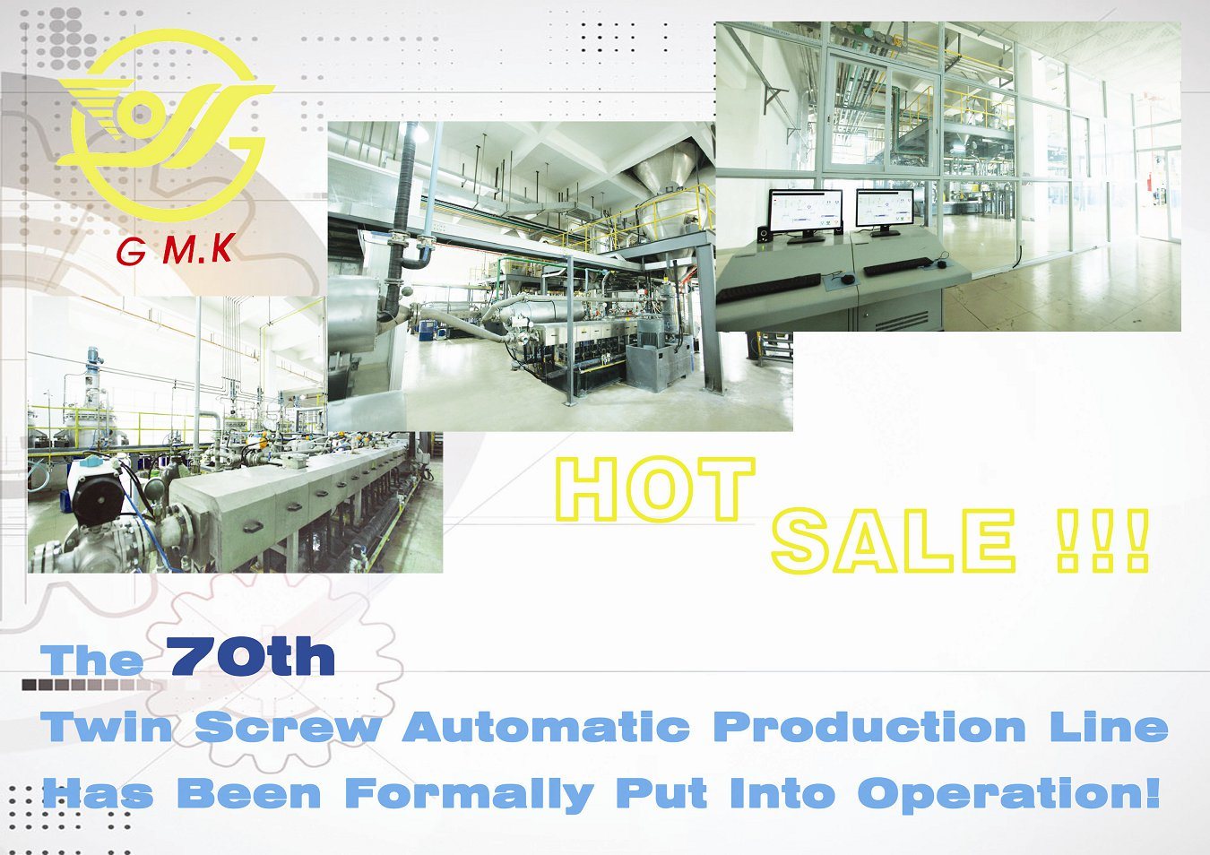 HOT SALE--the 70th twin screw automatic production line has been production into operation !