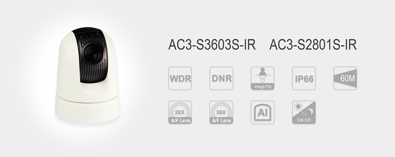 IP66 Weatherproof AC3 Analog PTZ Camera