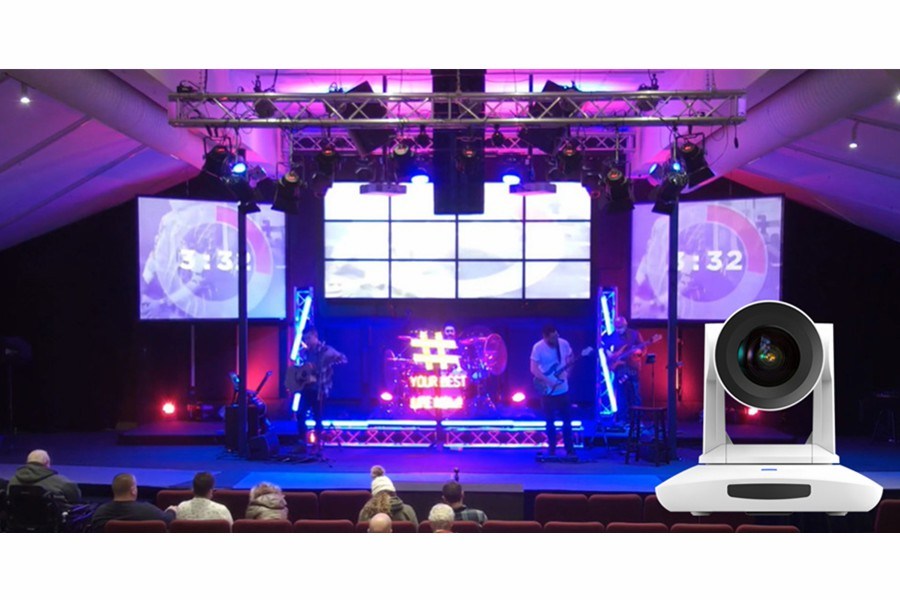 4K Broadcast 3G-SDI HDMI USB IP UHV-500H PTZ Video Camera are good used on Church